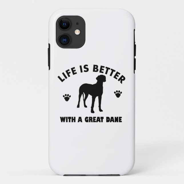 Great Dane Hund Design Case-Mate iPhone Hülle (Rückseite)