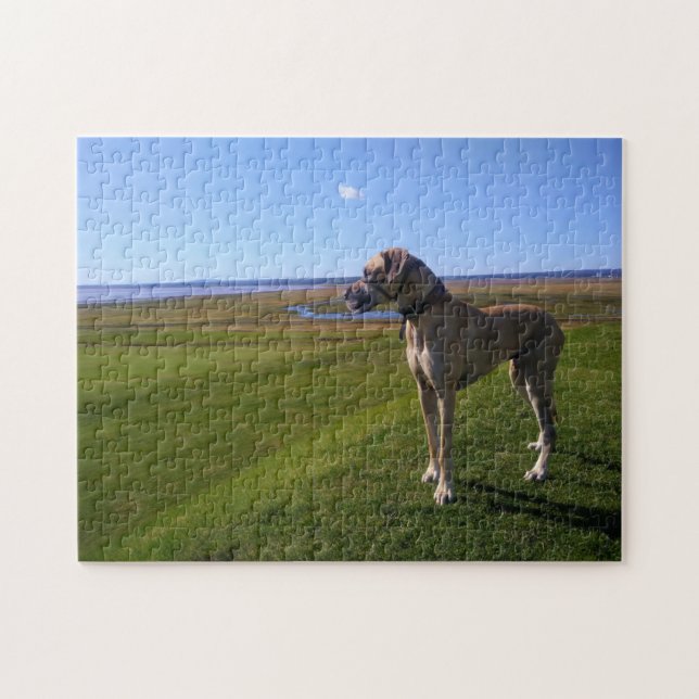 Great Dane Hund Puzzle (Horizontal)