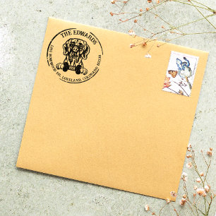 Great Dane Hund Rücksendeadresse Gummistempel