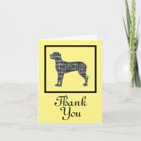Great Dane Hund Vielen Dank Grußkarte