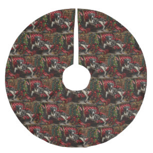 Great Dane Hund Weihnachten Polyester Weihnachtsbaumdecke