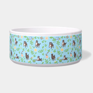 Great Dane Hunde-Schüssel Frühlings-Blumen Süßes H Napf