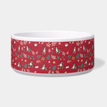 Great Dane Hunde Schüssel Weihnachten Floral Kawai