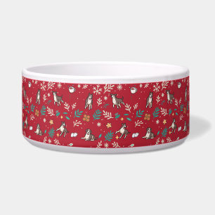 Great Dane Hunde Schüssel Weihnachten Floral Kawai