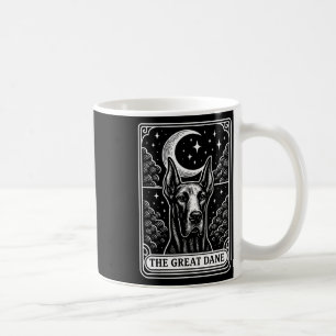Great Dane Hundemutter Tarotkarte Vintage Halbmond Kaffeetasse