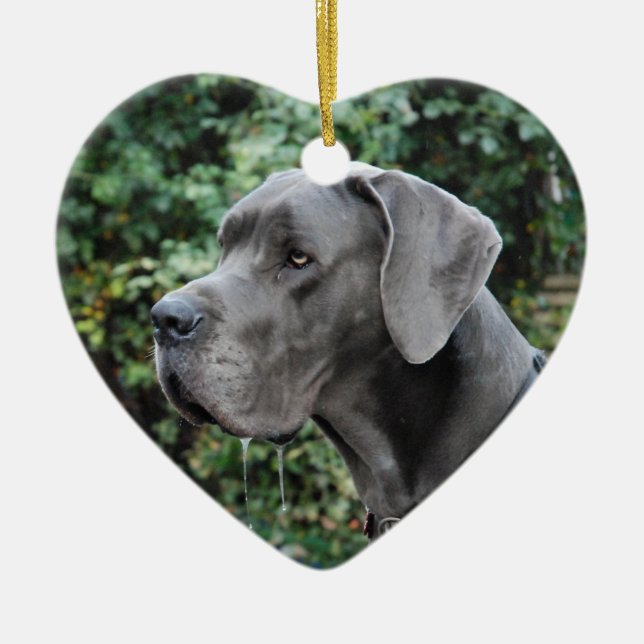 Great Dane Images Keramik Ornament (Vorne)