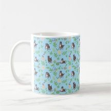 Great Dane Kaffeetasse Frühlingsflorales Kawaii-Hu