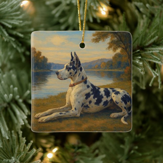 Great Dane Keramikornament (Baum)