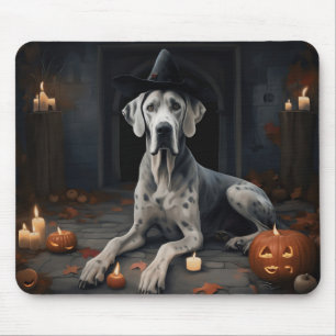 Great Dane Kürbisse Halloween Grusel Flip Mousepad