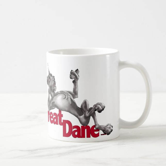 Great Dane Laid Back Black Kaffeetasse (Rechts)