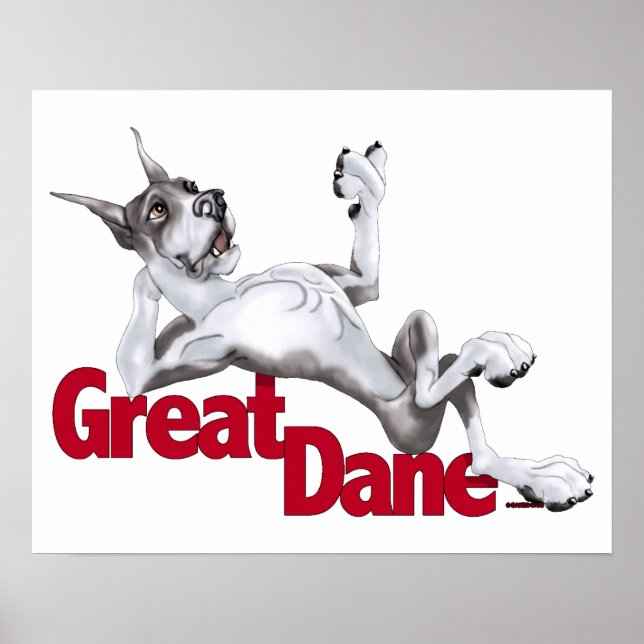 Great Dane Laid Back Mantle Poster (Vorne)