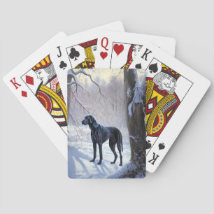 Great Dane Let it Schnee Weihnachten Spielkarten