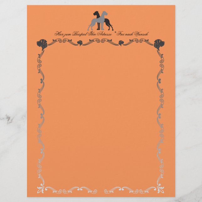 Great Dane Letterhead Köpfe Flyer (Vorne)