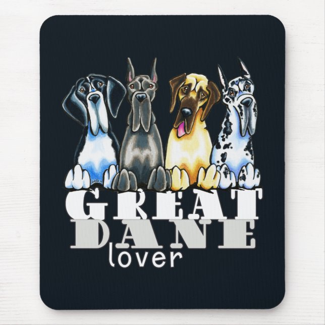 Great Dane Lover Mousepad (Vorne)