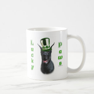 Great Dane Lucky Paws; St. Patty's Day Great Dane Tasse