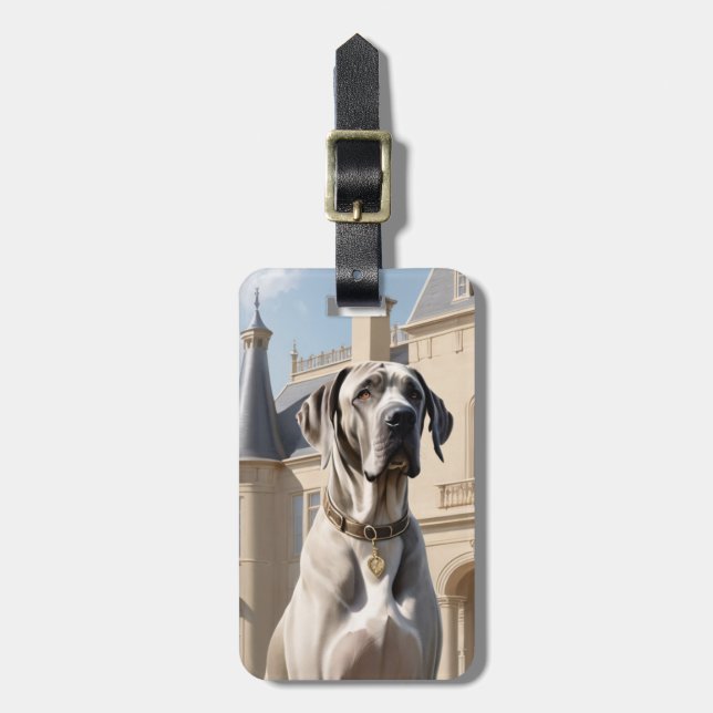 Great Dane Luggage Tag Gepäckanhänger (Vorderseite vertikal)