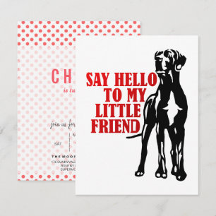 Great Dane lustige Kinder Party Einladungen
