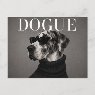 Great Dane Luxus Haute Couture Postkarte