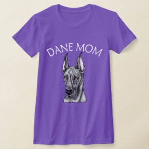 Great Dane Mama Black T-Shirt