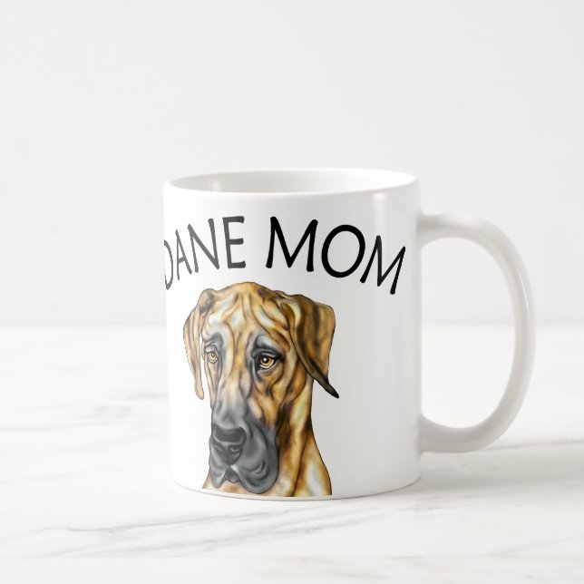 Great Dane Mama Brindle UC Tasse (Rechts)