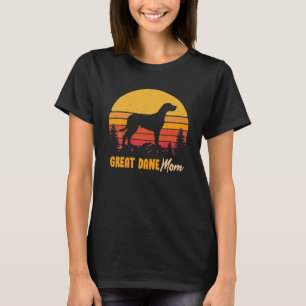 Great Dane Mama Mama Vintag Retro Dog Women T-Shirt