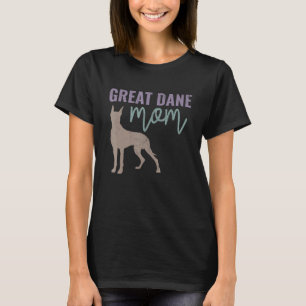Great Dane Mama Puppy Dog Oma Puff T-Shirt