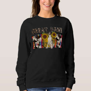 Great Dane Mama Western Sonnenblume Muttertag Sweatshirt