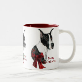 Great Dane Mantle Christmas Geschenke Zweifarbige Tasse