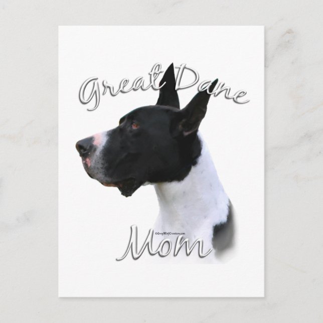 Great Dane (mantle) Mama 2 Postkarte (Vorderseite)