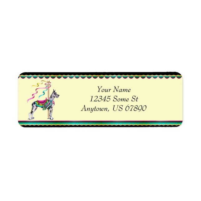 Great Dane Merle Carousel Labels (Vorne)