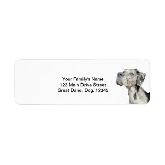 Great Dane Merle Return Shipping Label