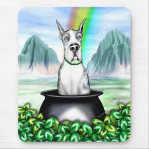 Great Dane MerleB Pot O Gold Mousepad