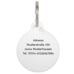 Great Dane Minimalist Line Art Personalized Tag Haustiermarke