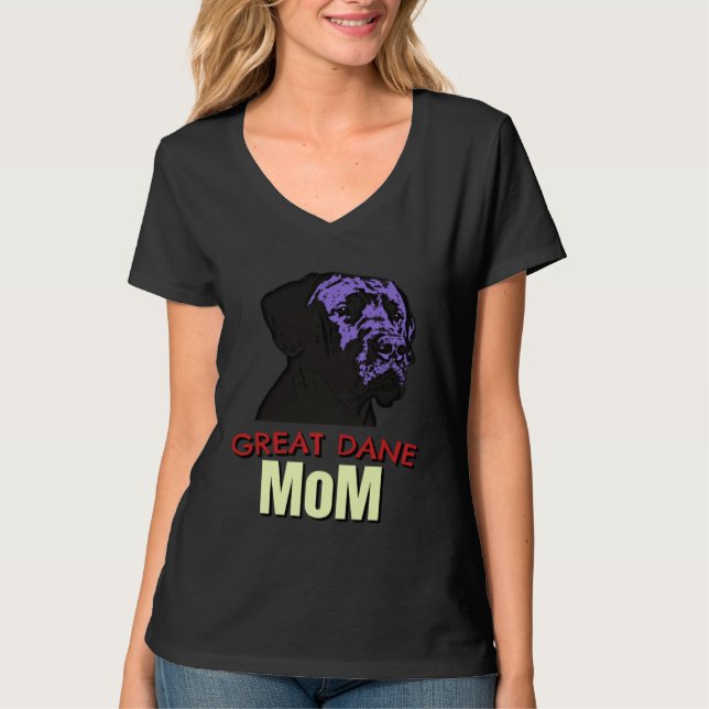 Great Dane Mom Cute Dog Great Dane T-Shirt (Vorderseite)