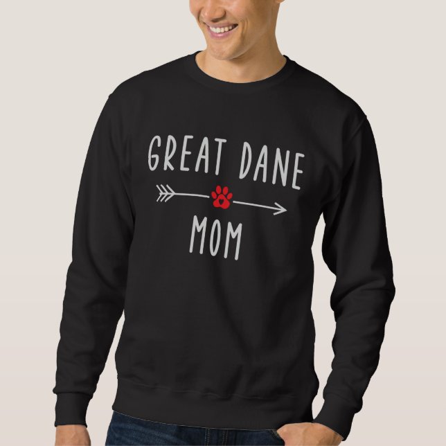 Great Dane Mom  Womens Great Dane Dog   Mama Sweatshirt (Vorderseite)