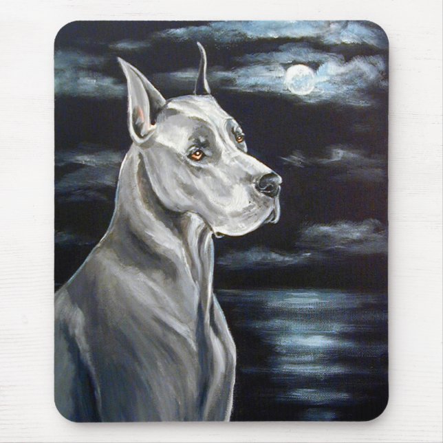 Great Dane Mouse Pad - Blue Dane Mousepad (Vorne)