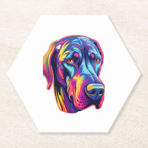 Great Dane Neon Design Untersetzer