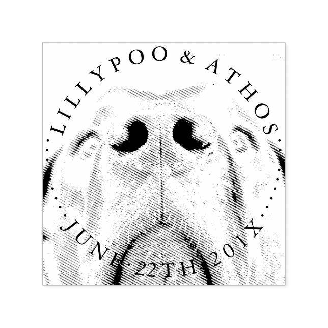 Great Dane Nose Briefmarke Permastempel (Design)