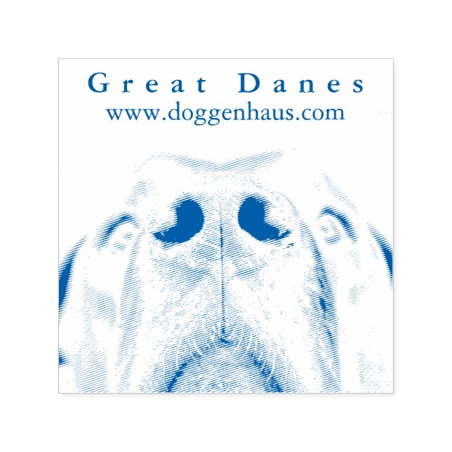 Great Dane Nose Briefmarke Permastempel (Design)