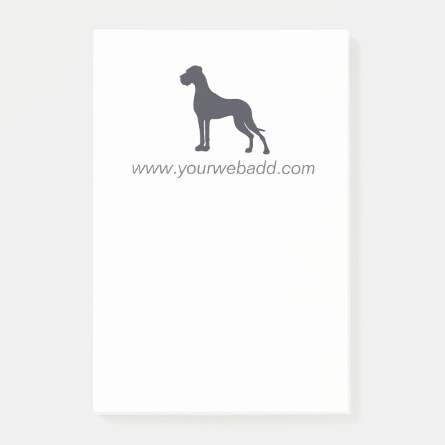 Great Dane Notes Post-it Klebezettel (Vorderseite)