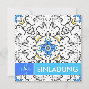 Great Dane Pattern Blau