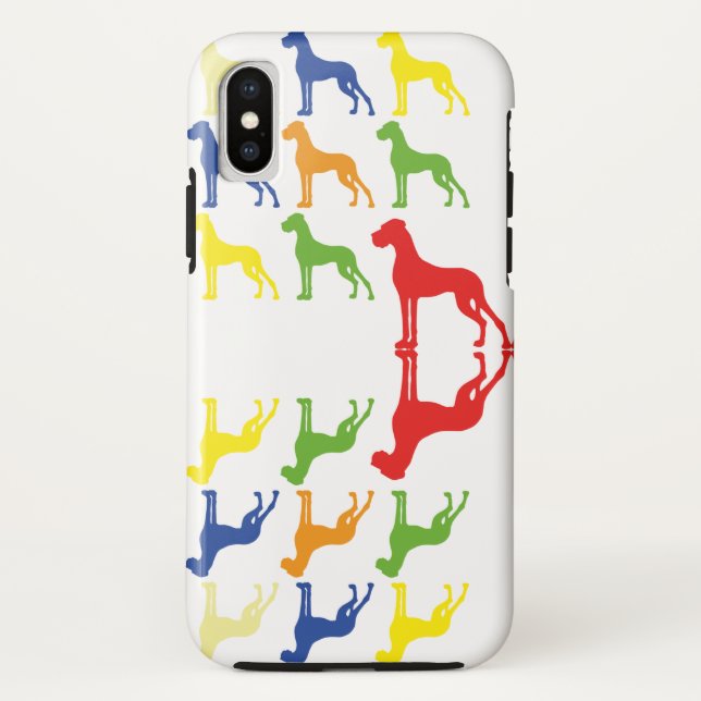 Great Dane Pattern Case-Mate iPhone Hülle (Rückseite)