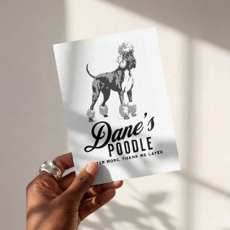 Great Dane Poodle Mischlingsrasse: Kastrieren! Einladung