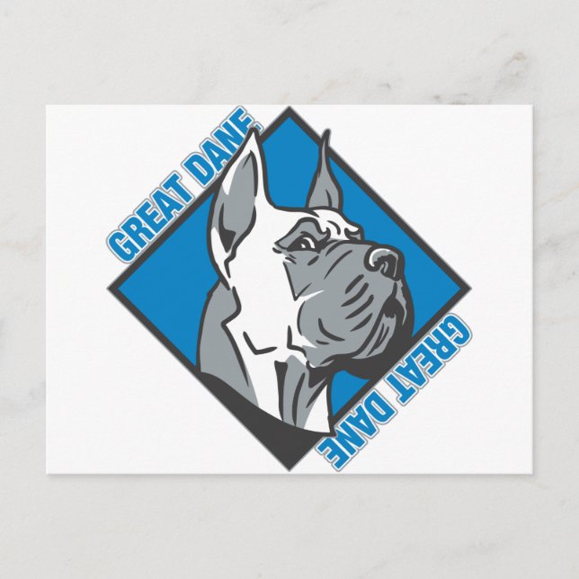 Great Dane Postkarte (Vorderseite)