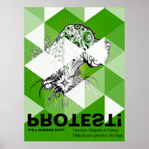 Great Dane Protestplakat Poster