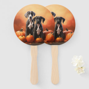 Great Dane Puppy Autumn Delight Pumpen Fächer