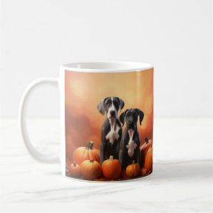 Great Dane Puppy Autumn Delight Pumpen Kaffeetasse