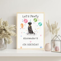 Great Dane Puppy Dog Junge Geburtstag Begrüßungsze