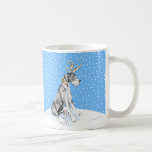 Great Dane Reindeer Christmas Merle UC Tasse