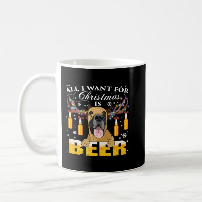 Great Dane Rentier Beer Weihnachtsschmuck Xmas Kaffeetasse (Links)